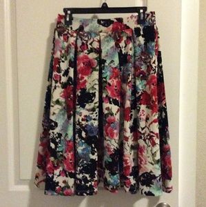 Haute Monde womens skirt floral print size large